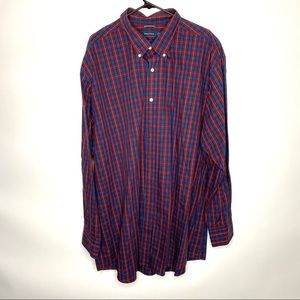 Men’s Nautica Long Sleeve Button Plaid Down Shirt